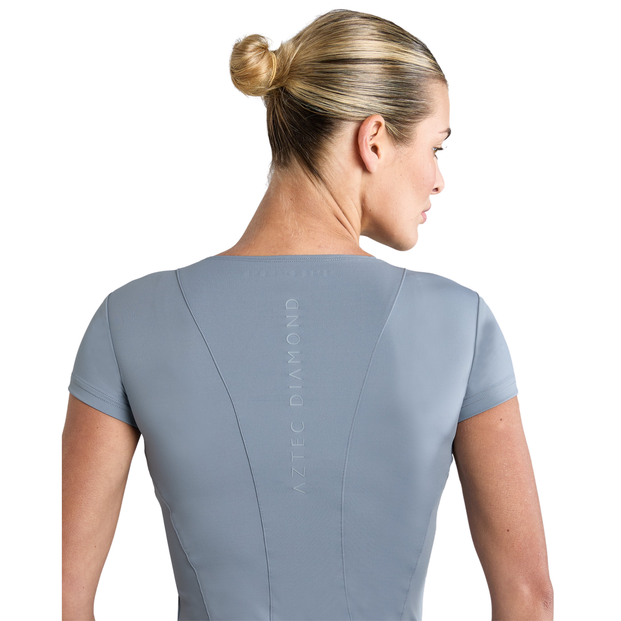 Aztec Diamond Core Short Sleeve Tech Tee - Ash Blue