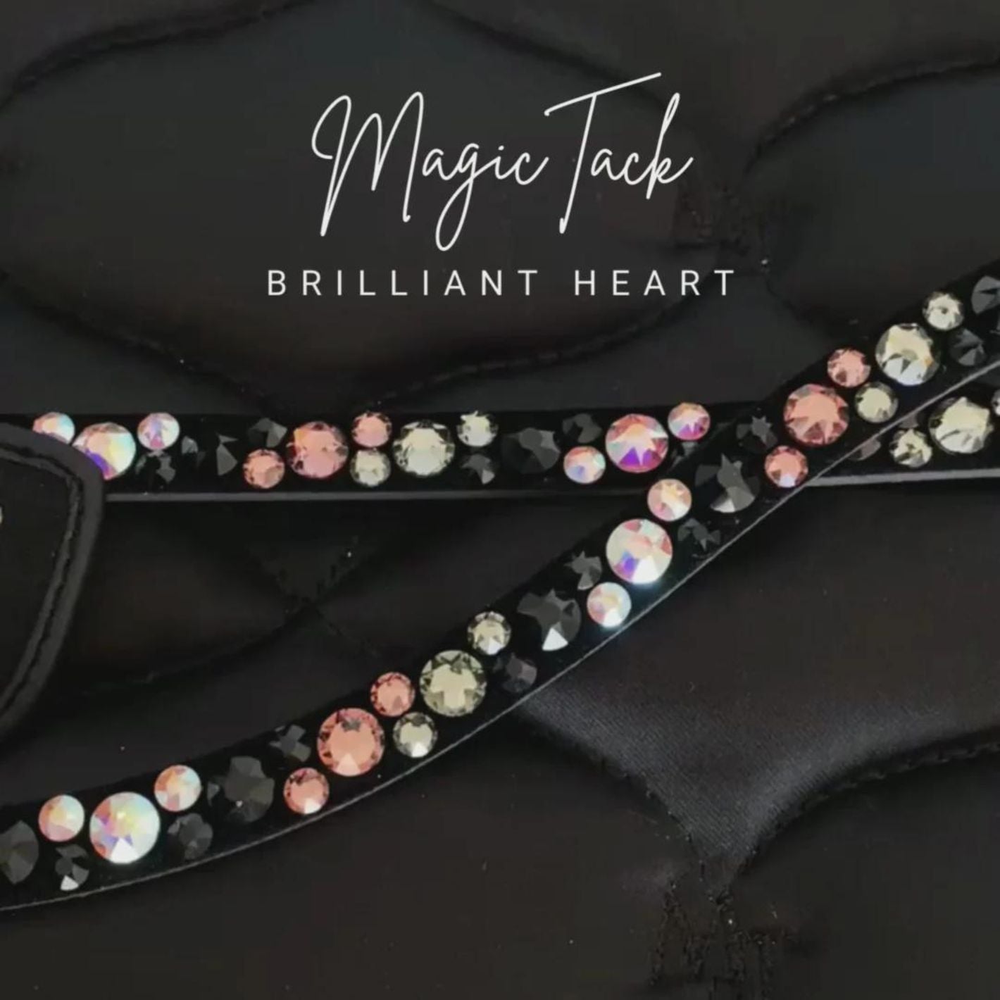 MagicTack Curved Browband - Brilliant Heart