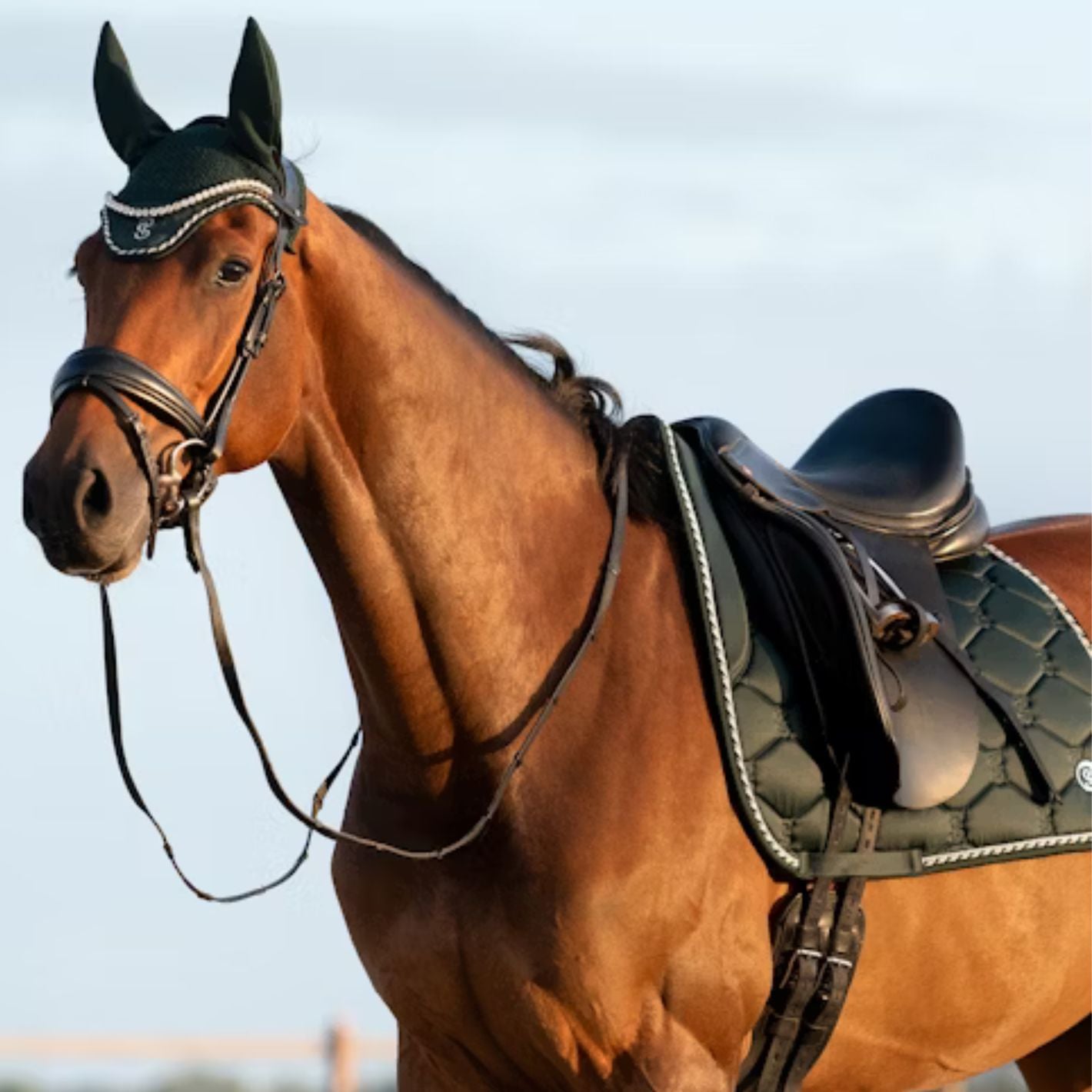 PS of Sweden Ear Bonnet - Midnight Green