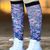 Dreamers & Schemers Boot Socks - Pony Mac Blue Floral Horse