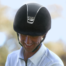 Load image into Gallery viewer, Samshield 2.0 Premium Alcantara Helmet - Black Leather Top
