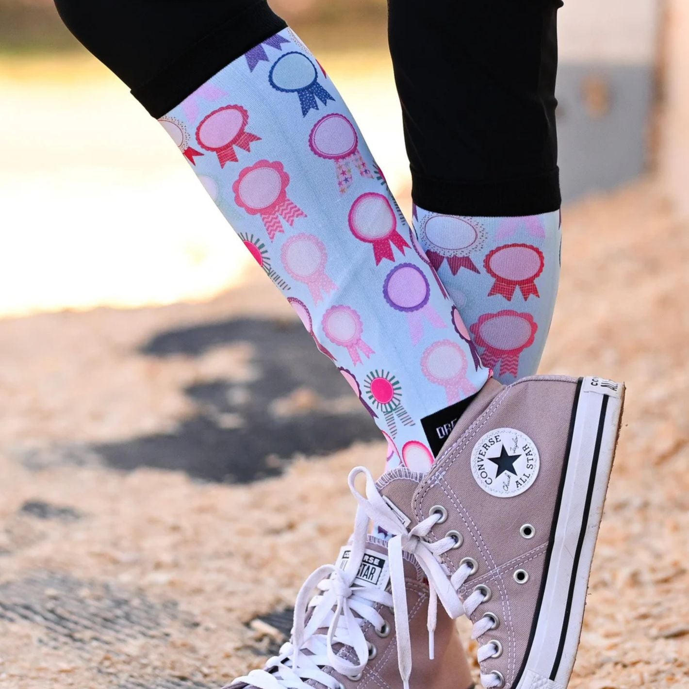 Dreamers & Schemers Boot Socks - Vintage Ribbons