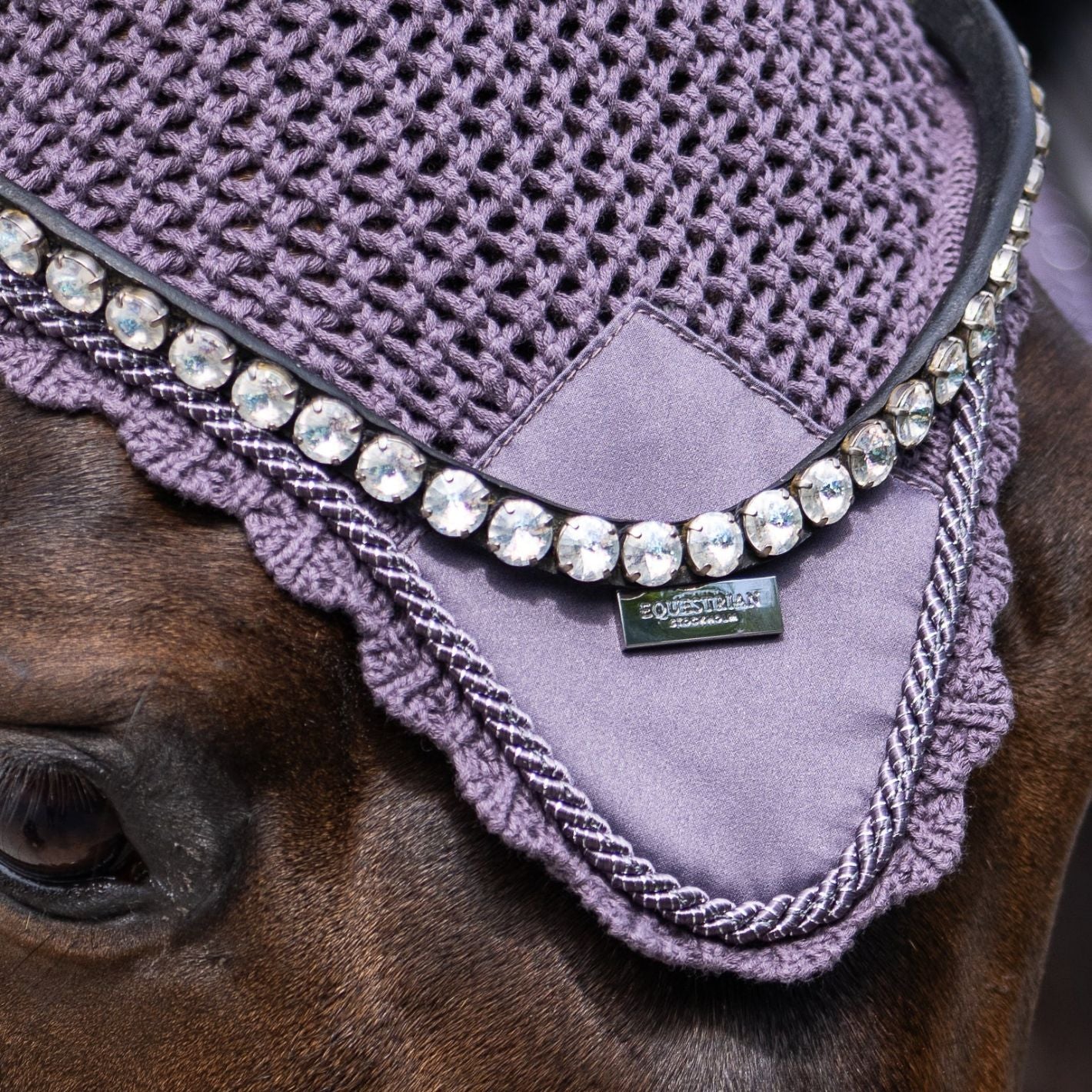 Equestrian Stockholm Ear Bonnet - Dark Violet