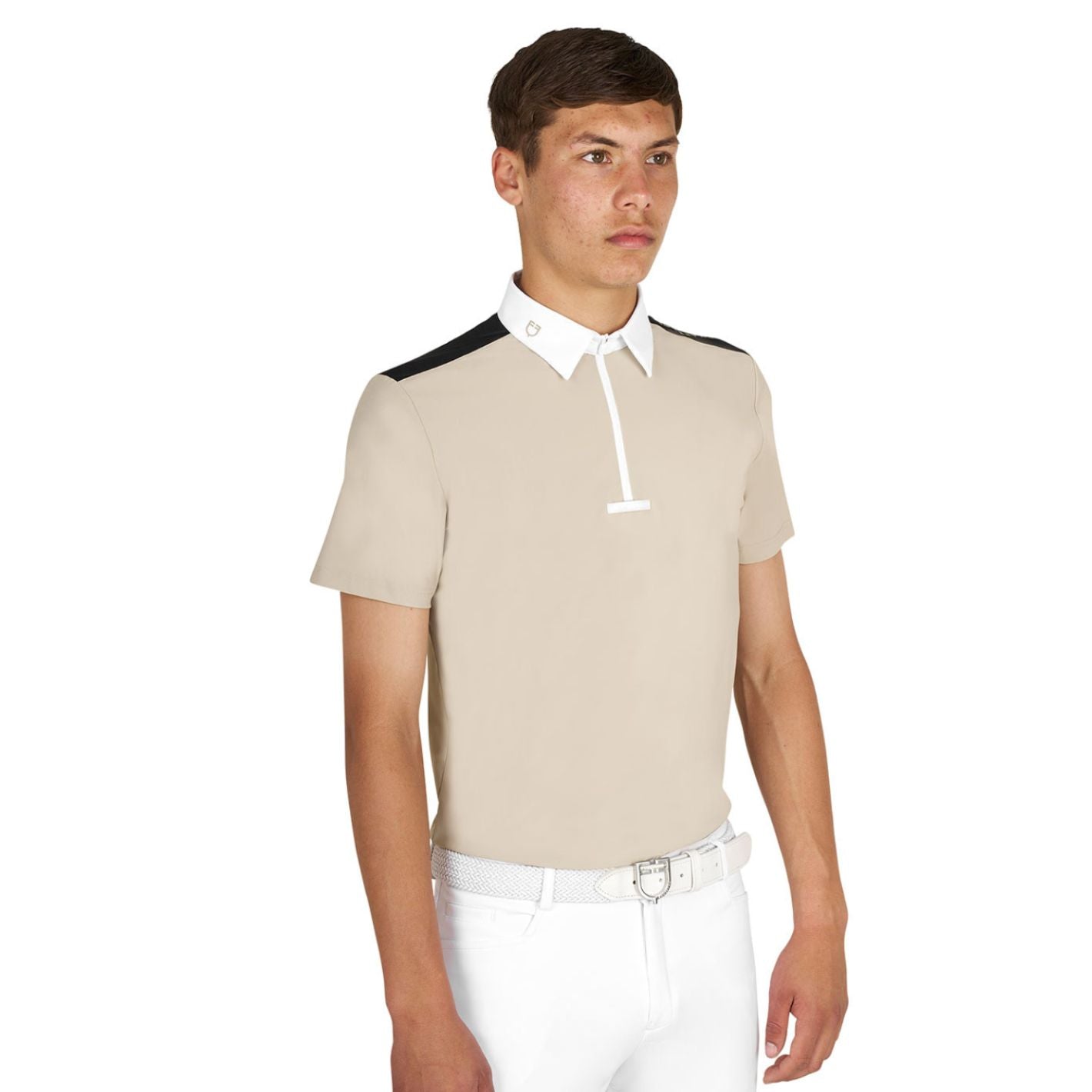 Equestro Competition Polo Shirt - Oxford Tan