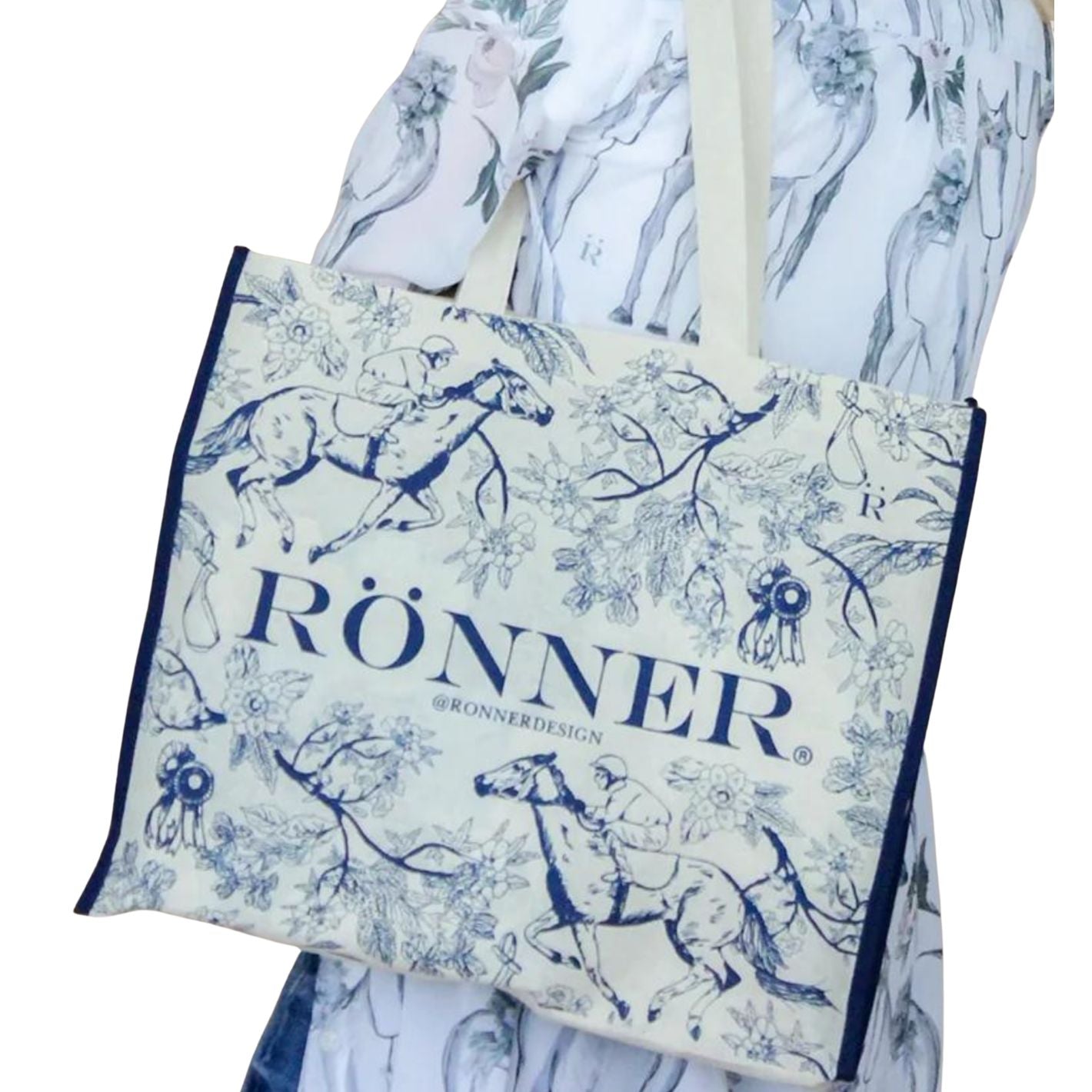Ronner Cotton Tote - Blue