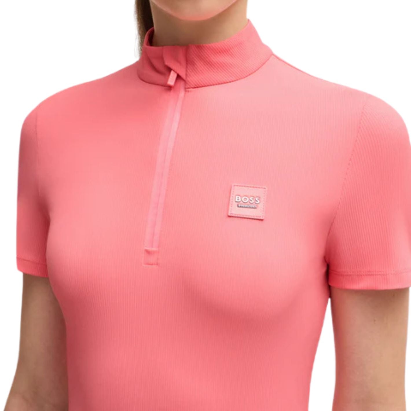 Boss Equestrian Maira Stripes Training Shirt - Pink
