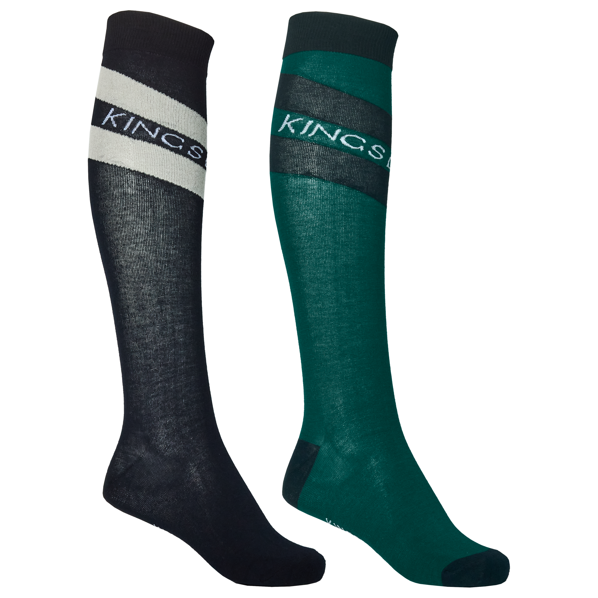 Kingsland 2 Pack Natasha Coolmax Socks - Navy/Green