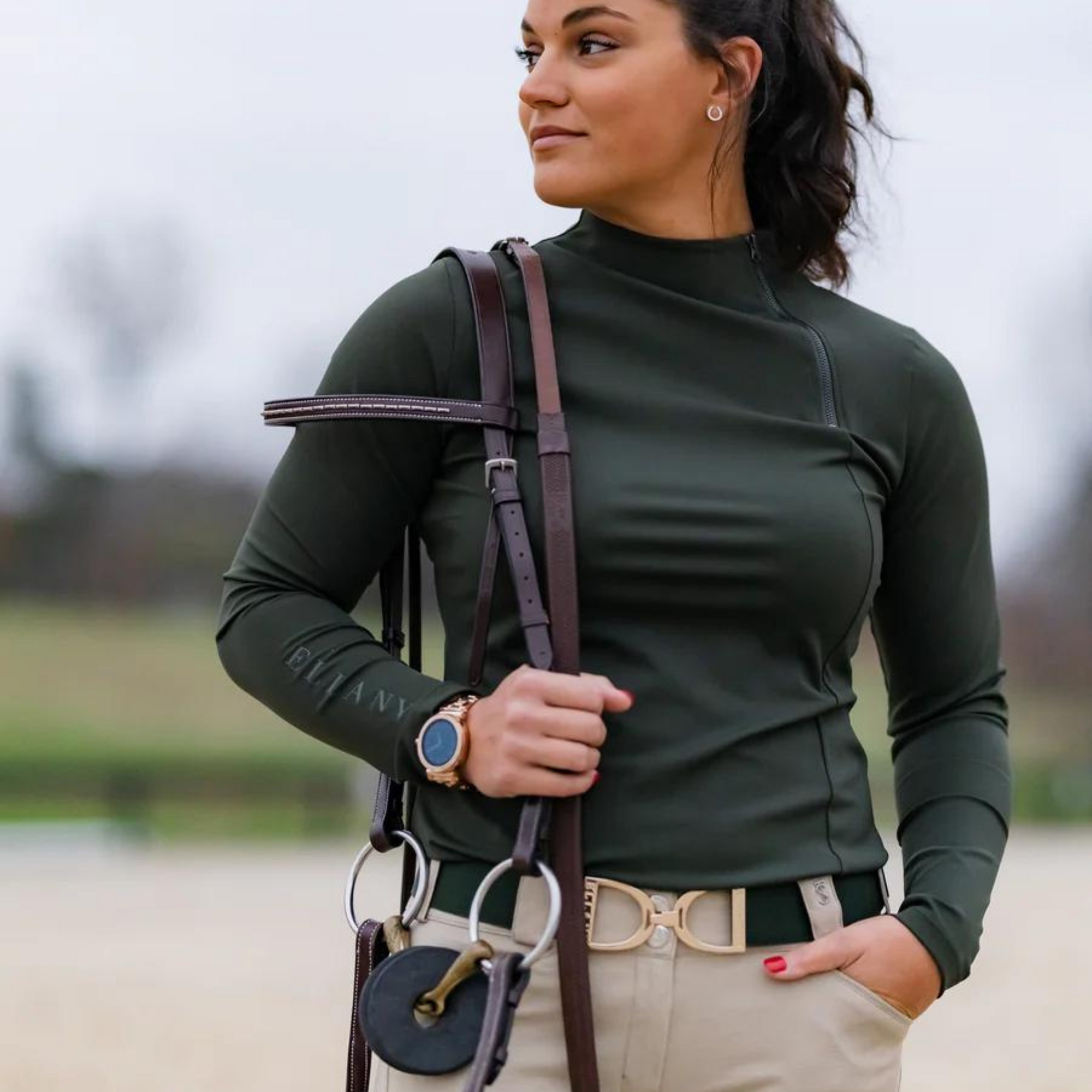 Ellany Stirrup Belt - Forest