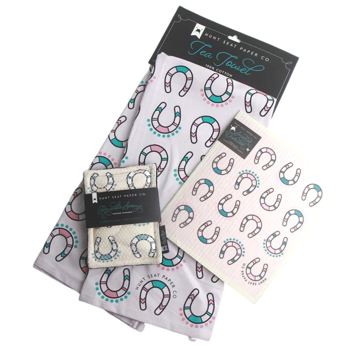 Hunt Seat Paper Co Tea Towel - Thundering Hooves