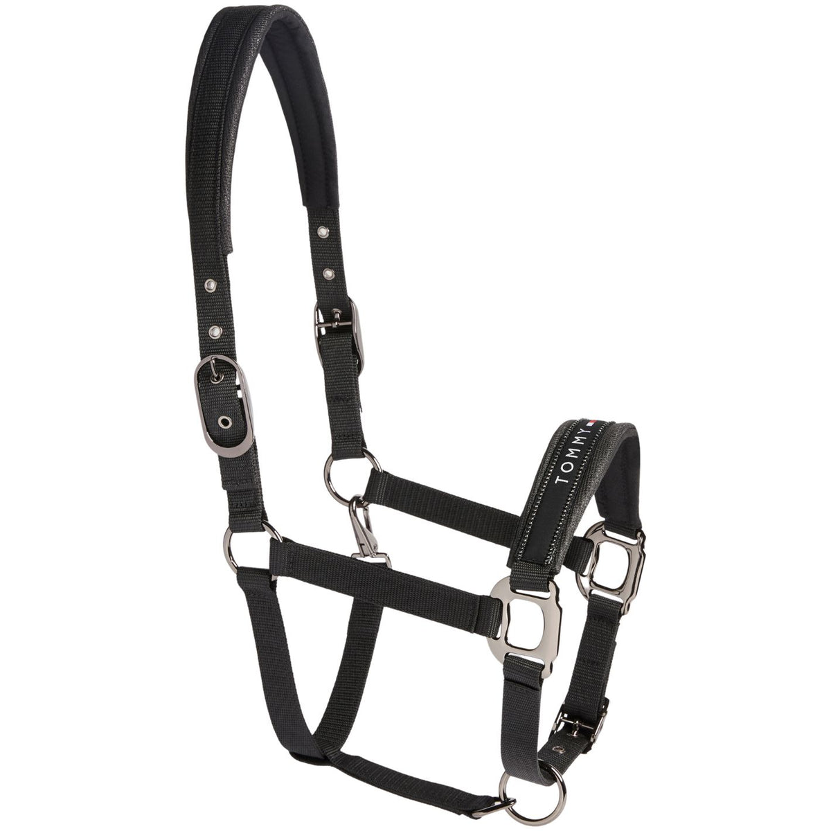 Tommy Hilfiger Yale Shine Headcollar & Leadrope Set - Black