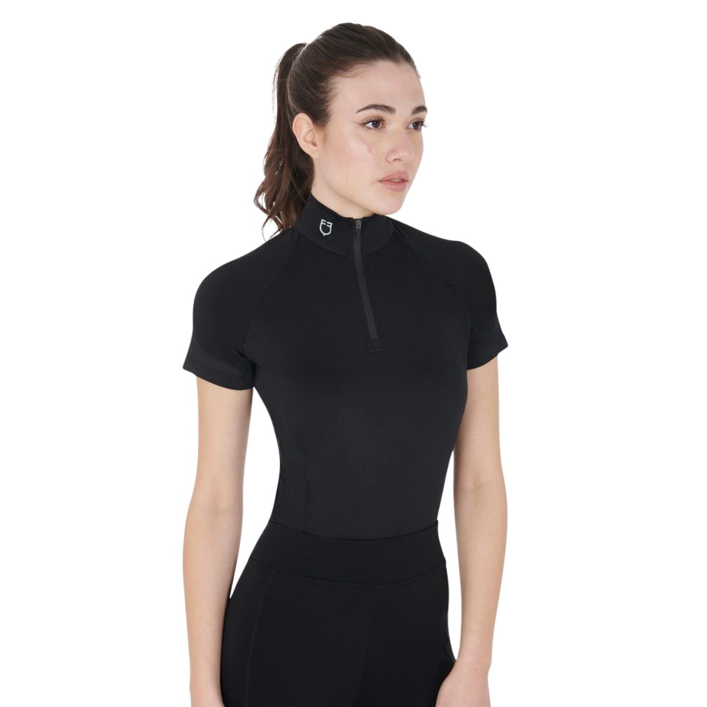 Equestro Short Sleeve Base Layer - Black