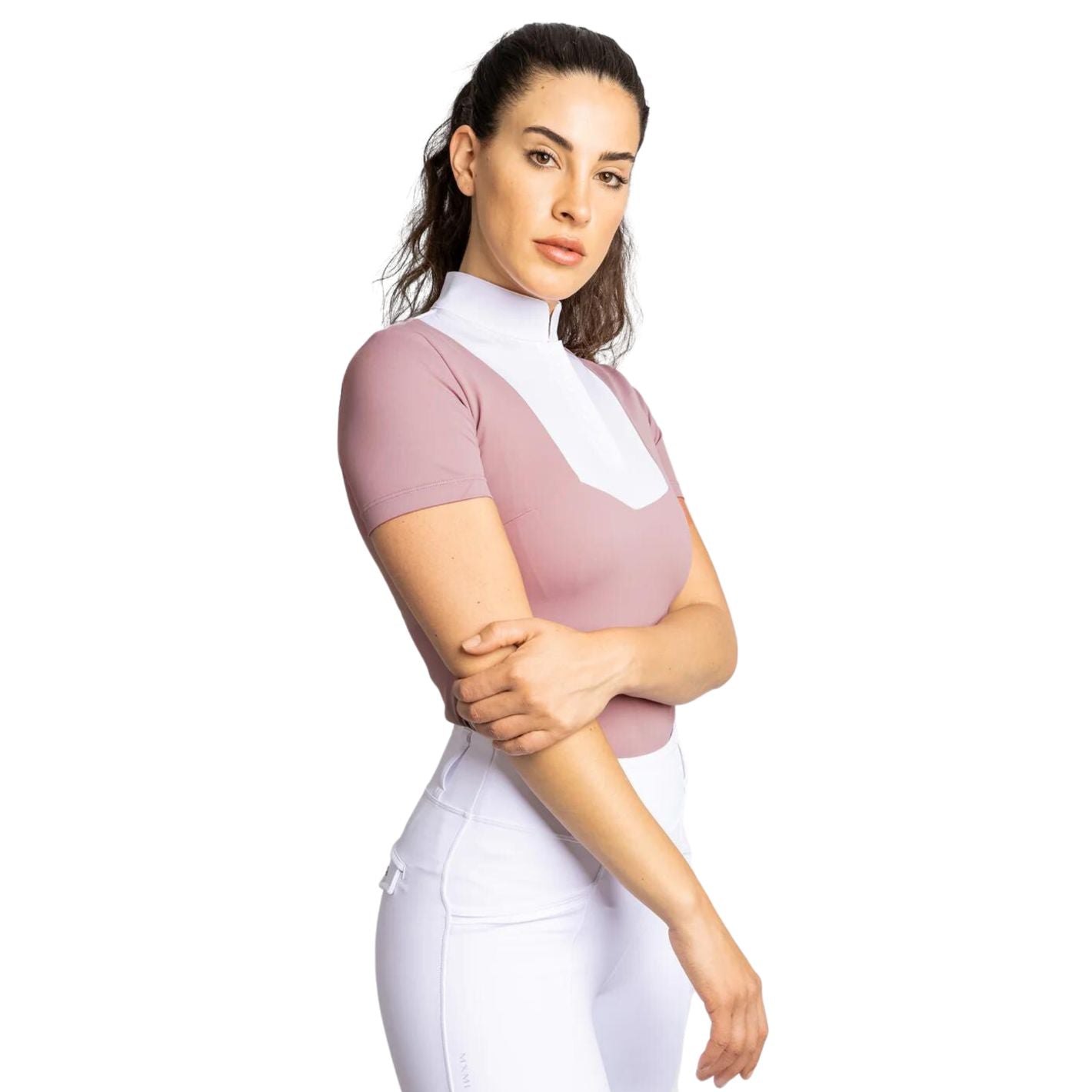 Maximilian Equestrian Sienna Short Sleeve Shirt - Rose Taupe