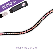 Load image into Gallery viewer, MagicTack Curved Browband - Baby Blossom
