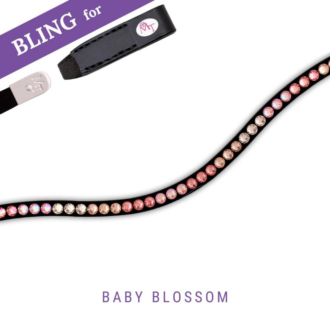 MagicTack Curved Browband - Baby Blossom