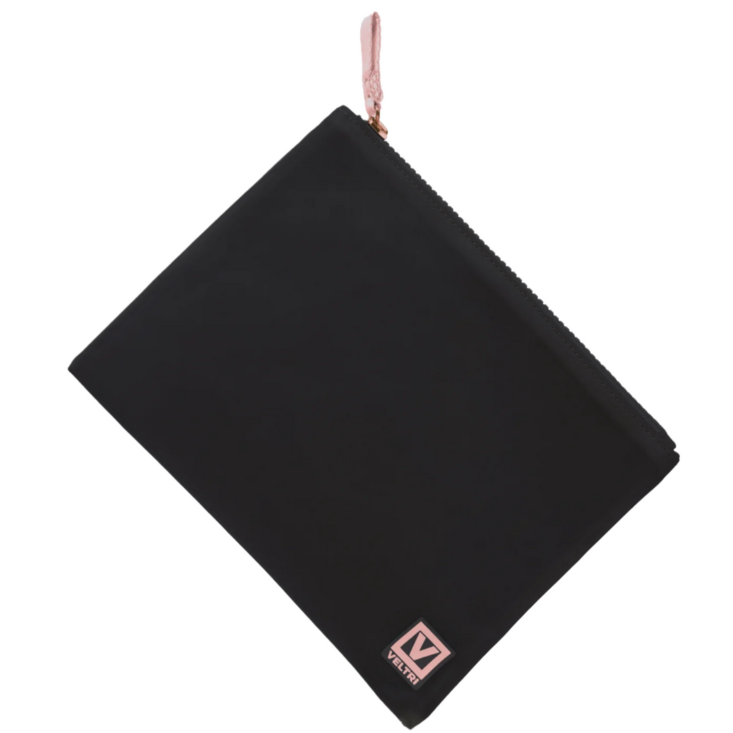 Veltri Darius Zip Pouch - Black/Rose Gold