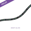 MagicTack Curved Browband - Deep Olivine