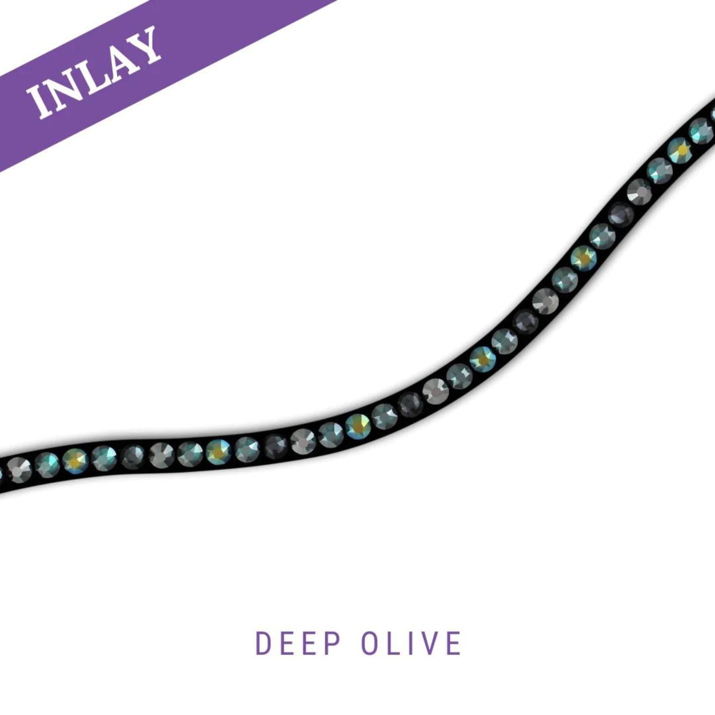MagicTack Curved Browband - Deep Olivine