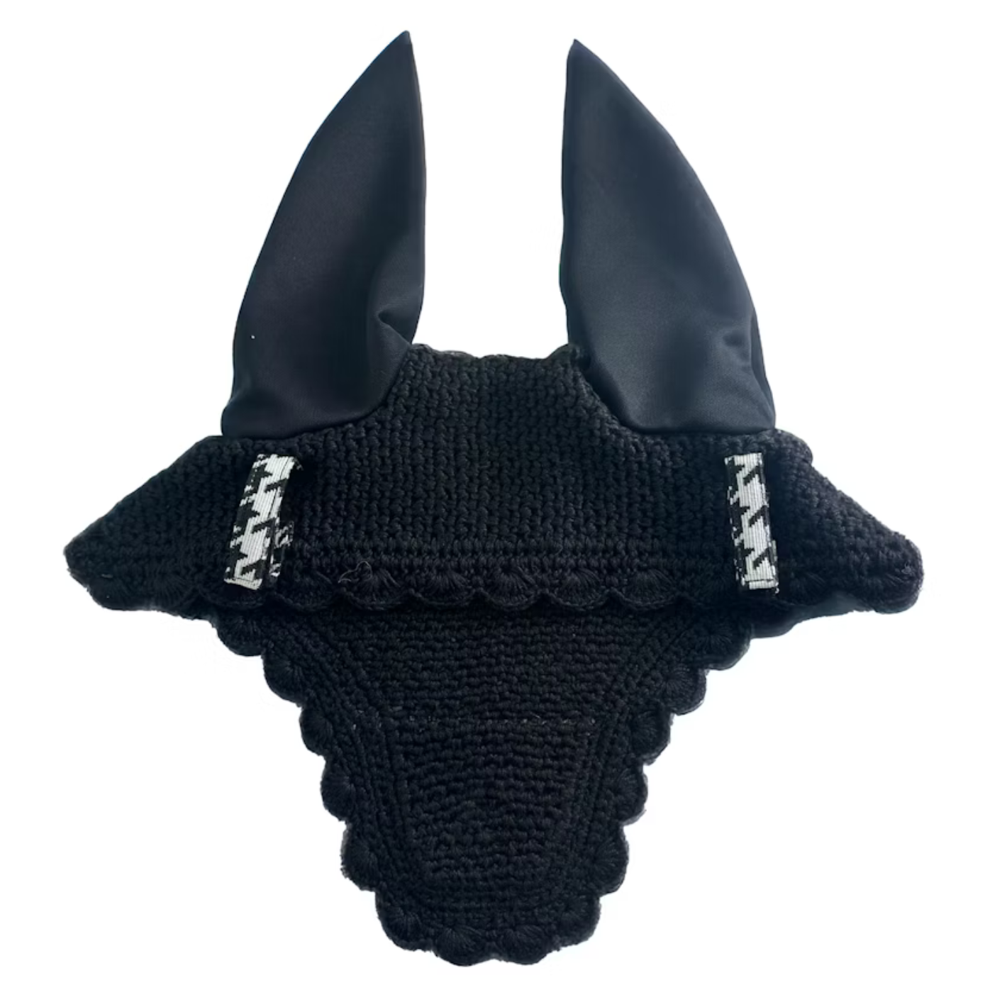 PS of Sweden Houndstooth Ear Bonnet - Black