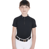 Equestro Kids Training Polo - Black