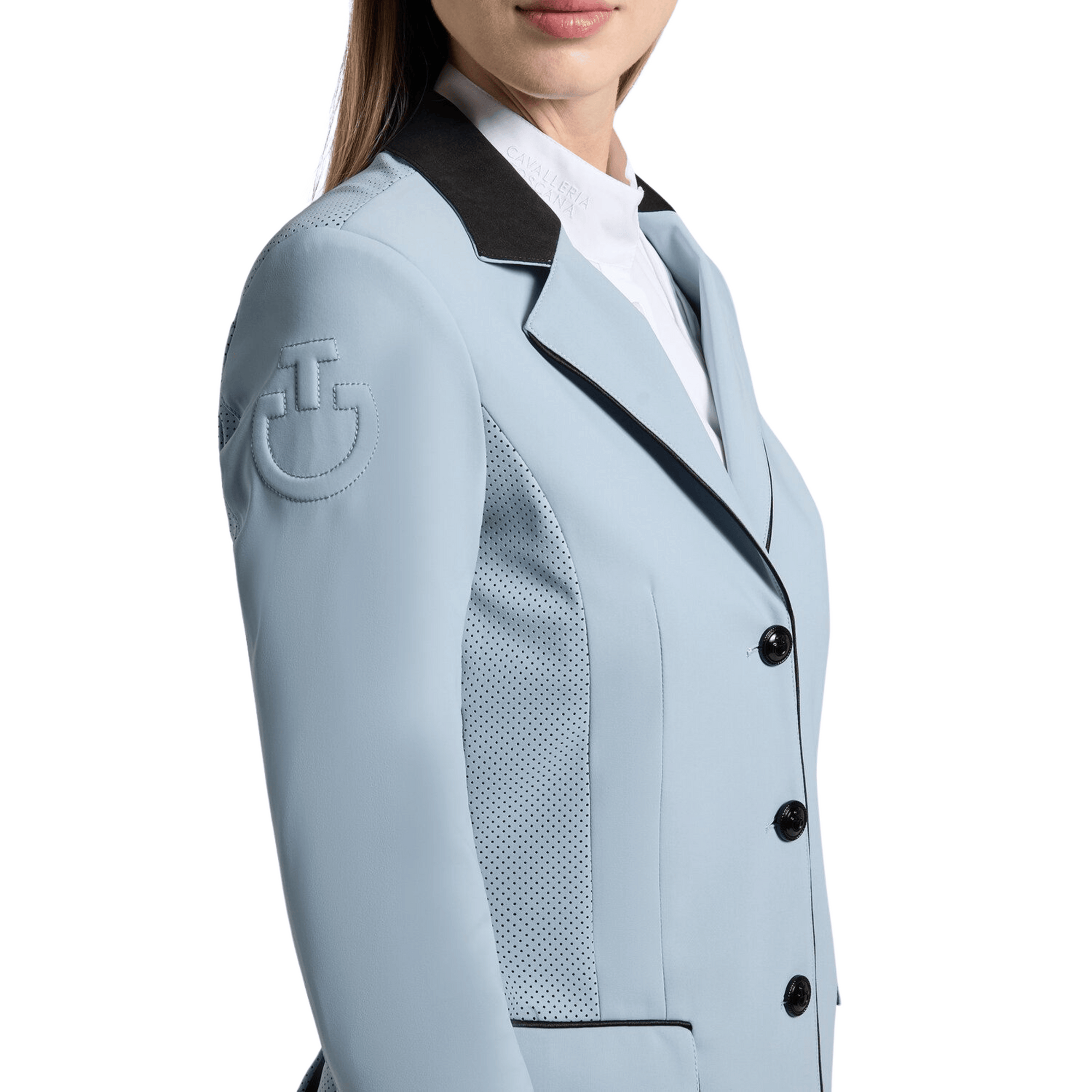 Cavalleria Toscana Competition Jacket - Blue Fog w Perforated Inserts