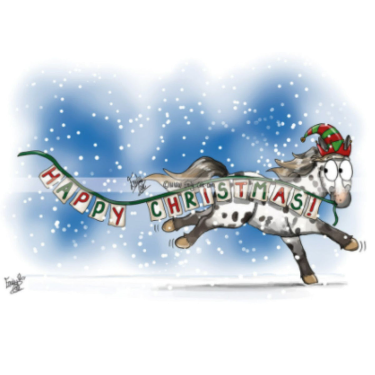 Emily Cole Tea Towel - Happy Christmas
