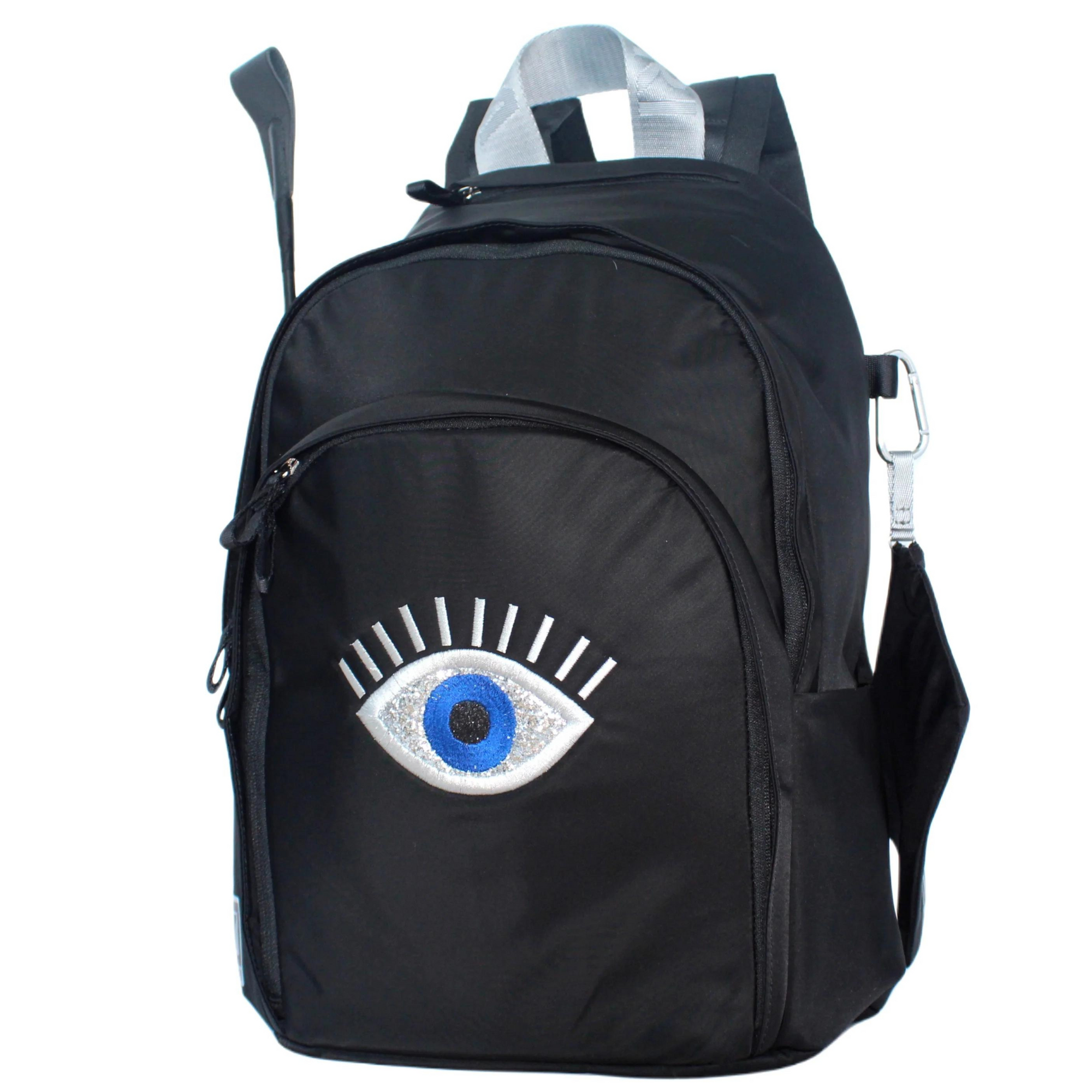 Veltri Delaire Backpack Evil Eye - Black/Silver Blue