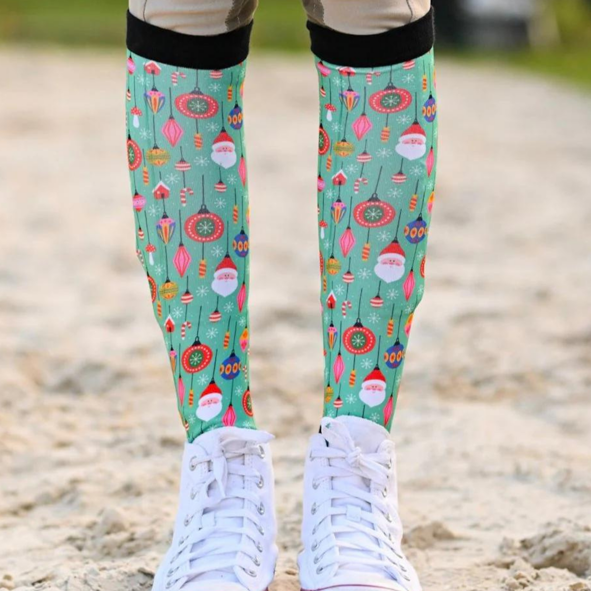 Dreamers & Schemers Boot Socks - Holiday Deck the Halls