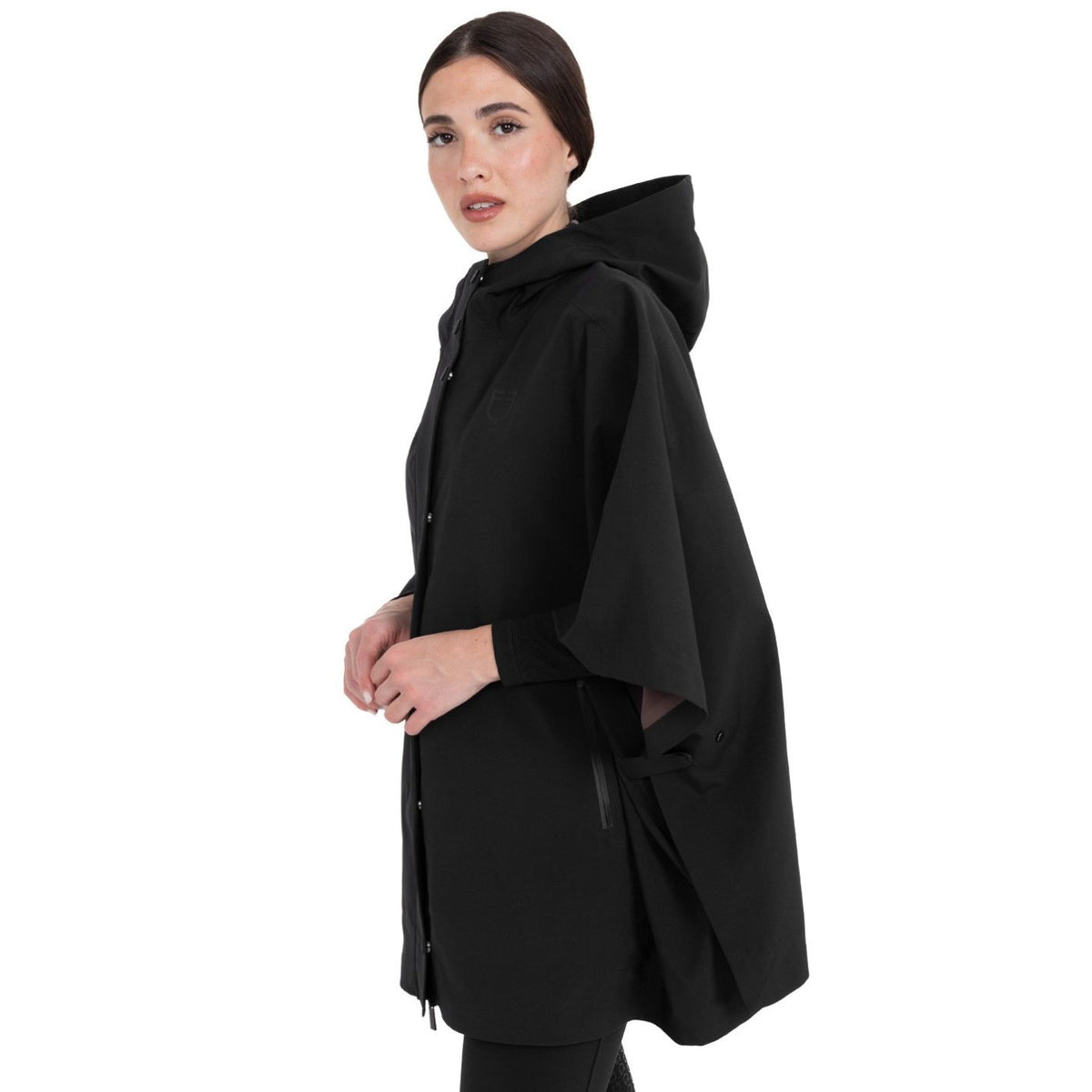 Equestro Rain Cape - Black