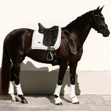 Load image into Gallery viewer, Equestrian Stockholm Dressage Pad - Timeless White Glimmer
