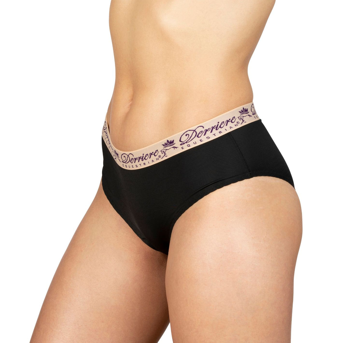 Derriere Equestrian Performance Padded Panty - Black