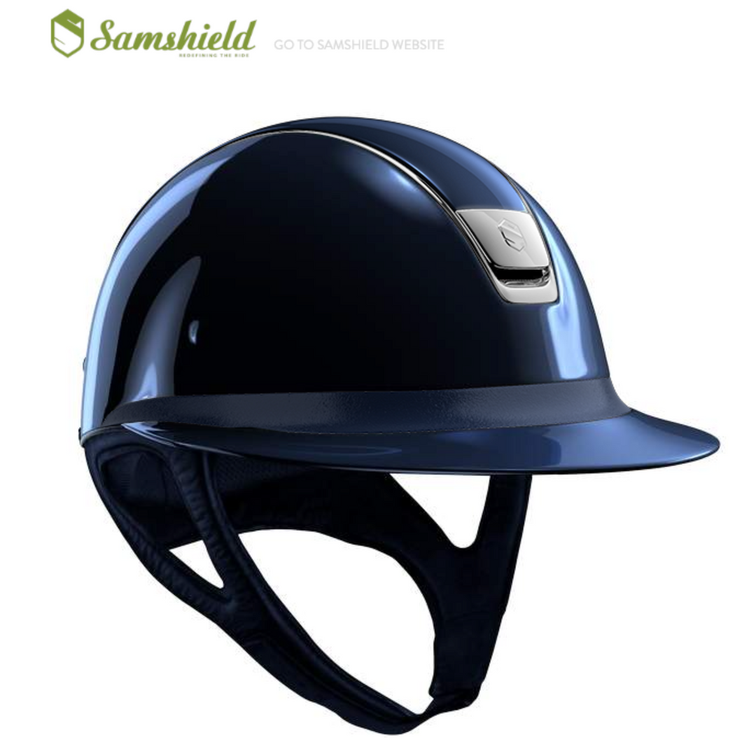 Samshield Miss Shield Glossy Helmet - Navy