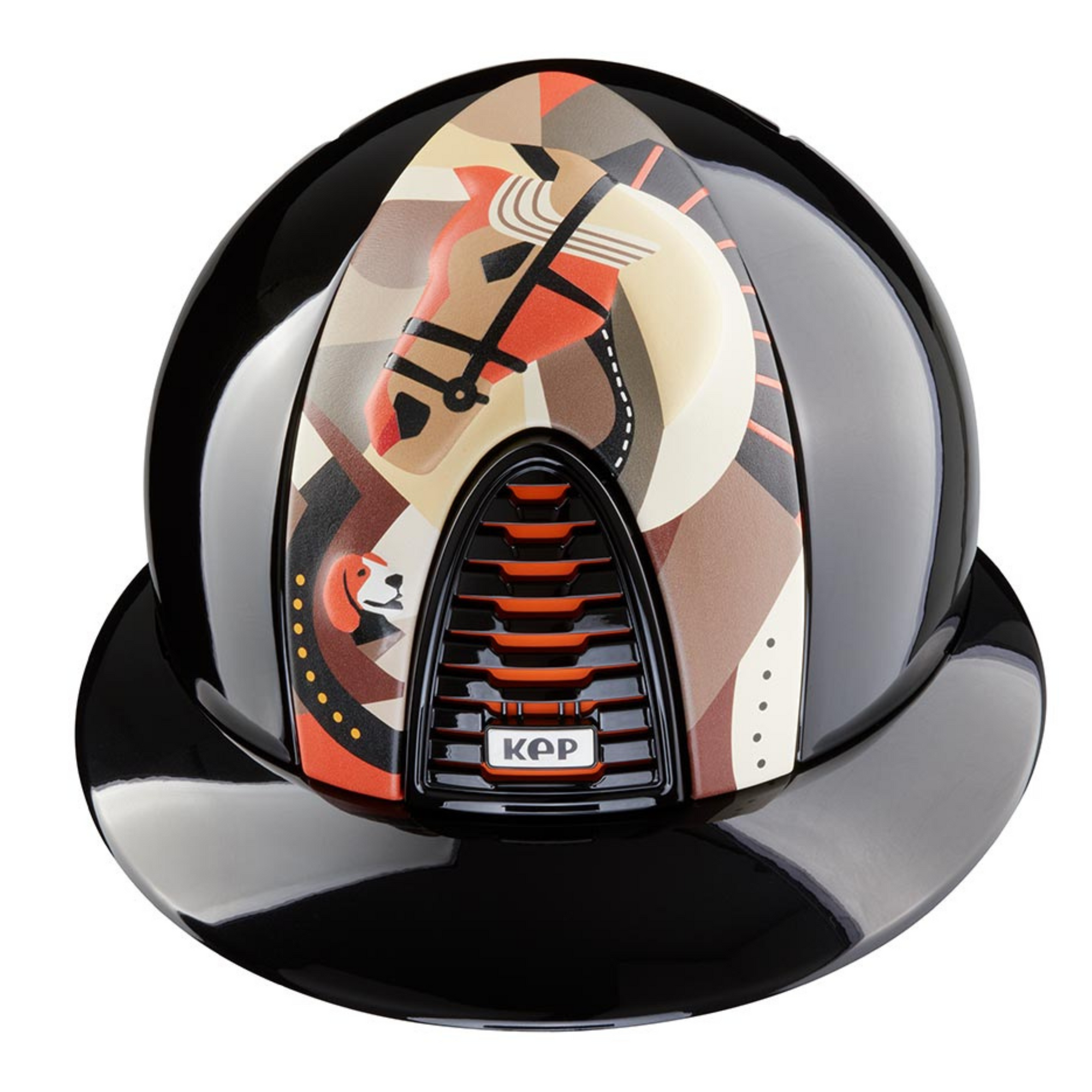 KEP Cromo 2.0 - Black Glossy, Pegasus Orange Front