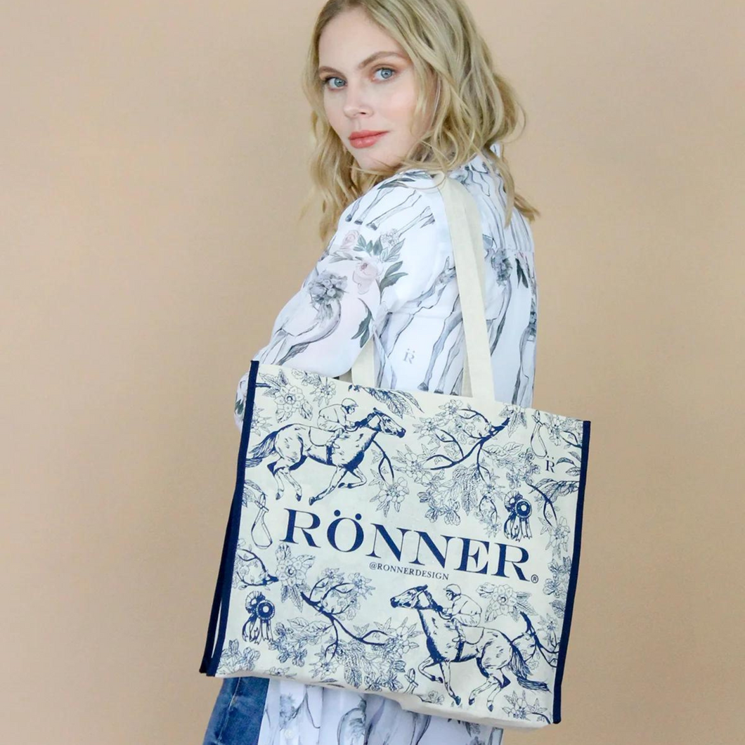 Ronner Cotton Tote - Blue