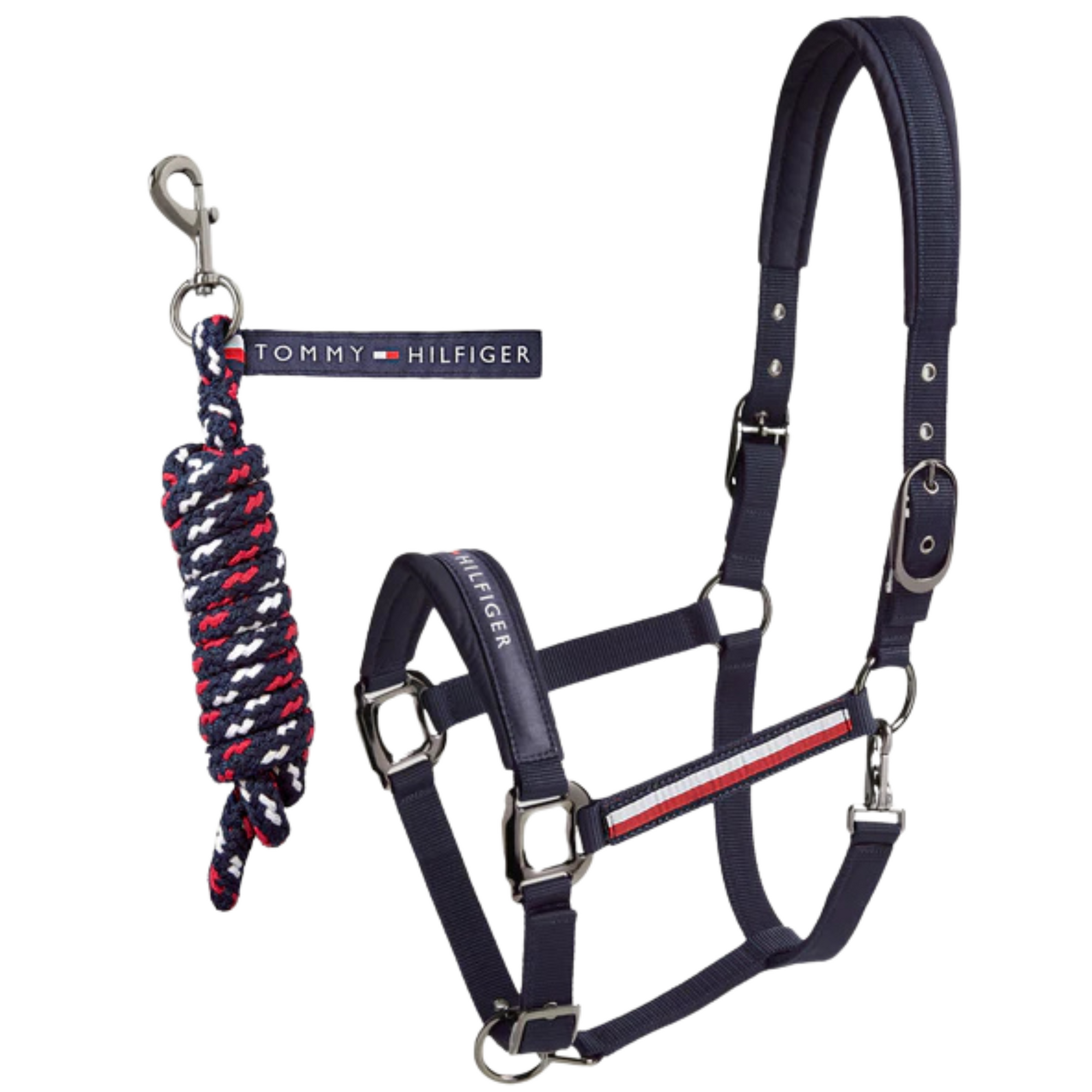 Tommy Hilfiger Yale Headcollar & Leadrope Set - Navy