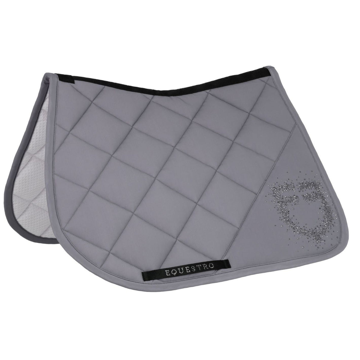 Equestro Rhinestone Jump Pad - Frost Grey