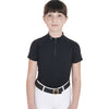 Equestro Kids Training Polo - Black