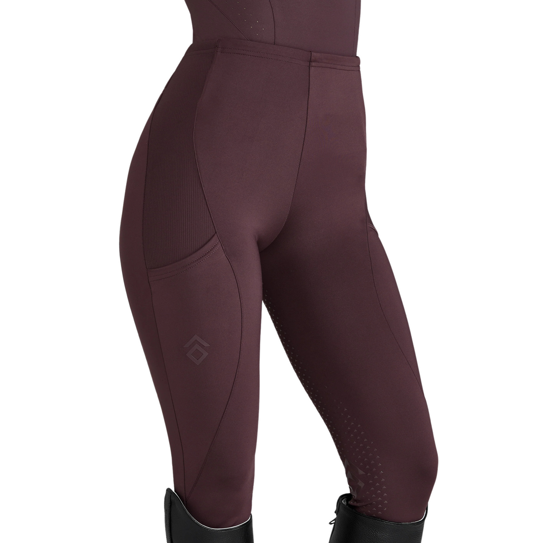 Aztec Diamond Core Leggings - Deep Mauve