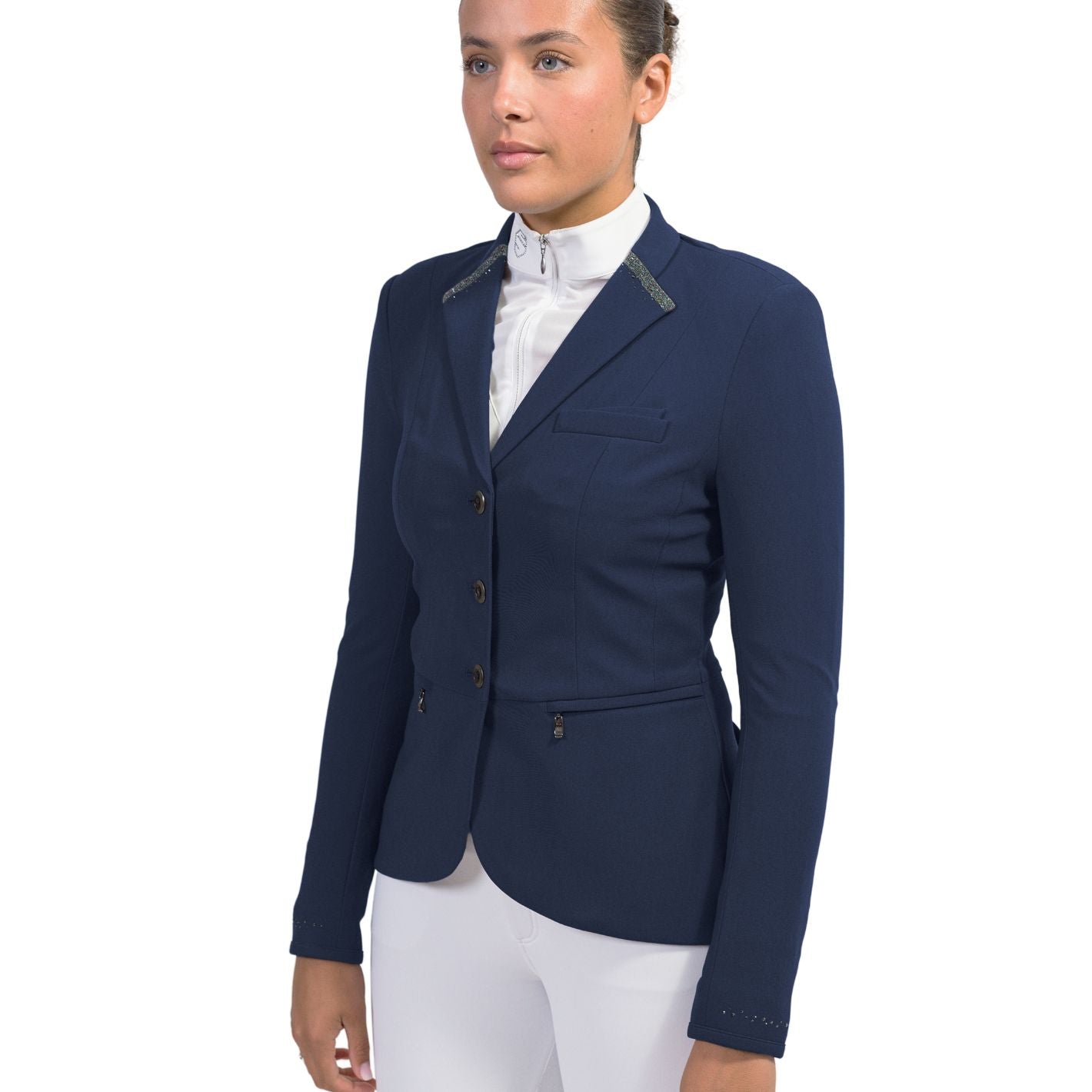 Samshield Victorine Crystal Intarsia Jacket - Night Blue