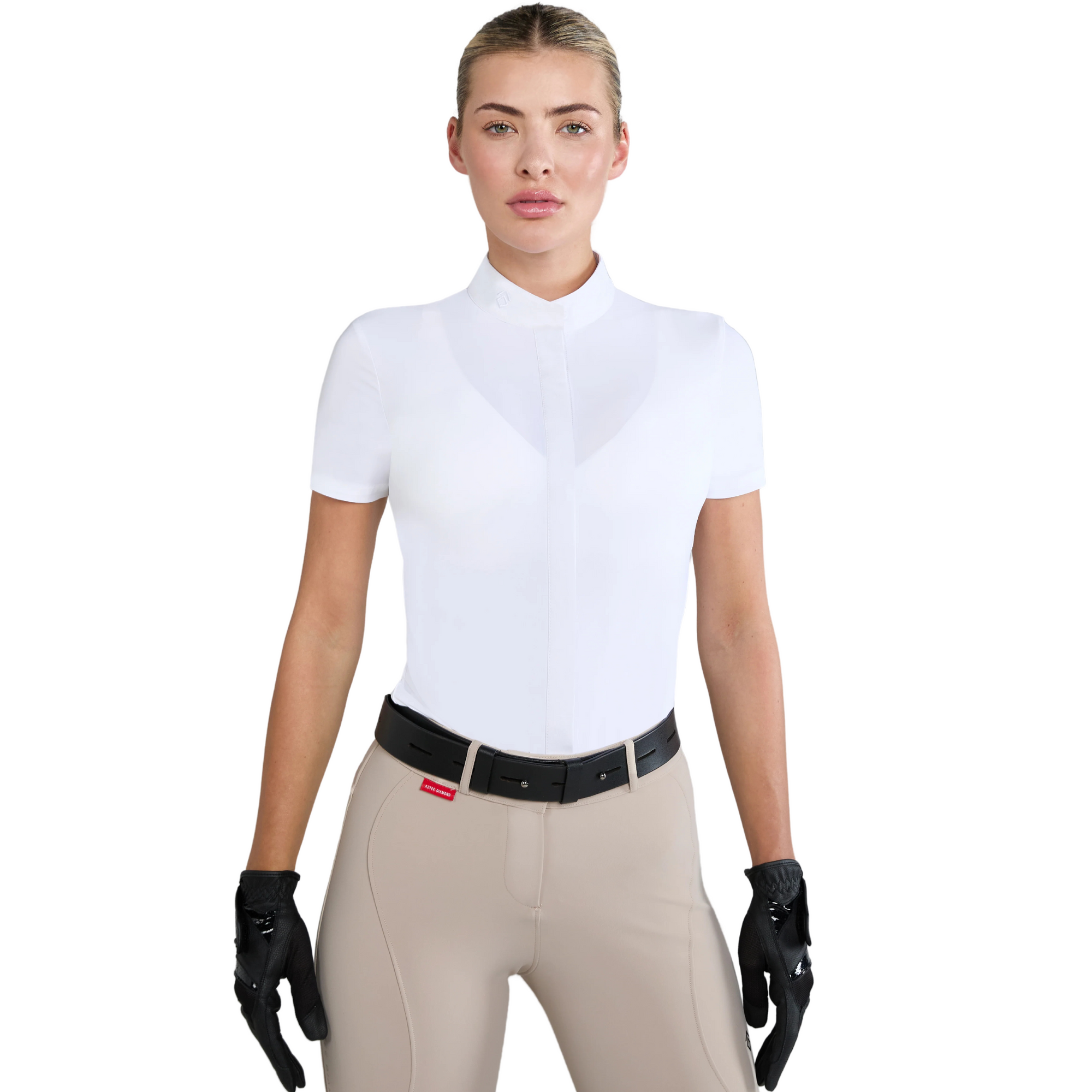 Aztec Diamond Lightweight Short Sleeve Shirt - White