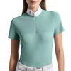 Cavalleria Toscana Technical Competition Shirt - Light Teal Green