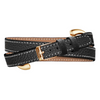 Dimacci Alba Double Wrap Bracelet - Black / Gold