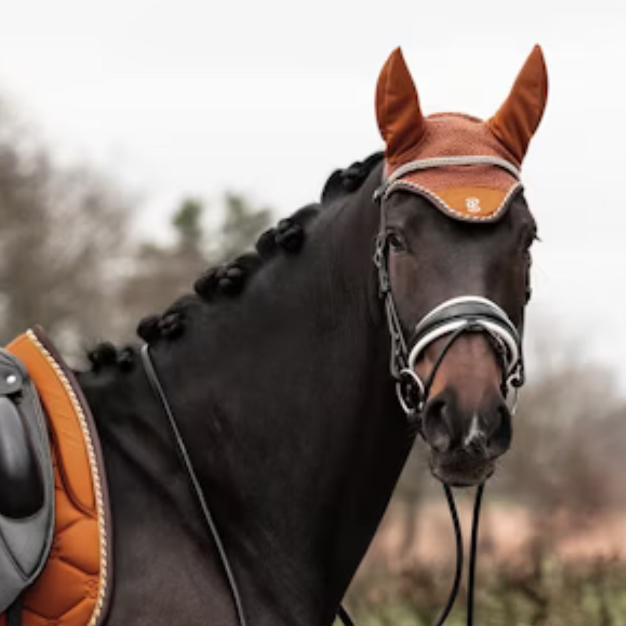 PS of Sweden Ear Bonnet - Rust Brown