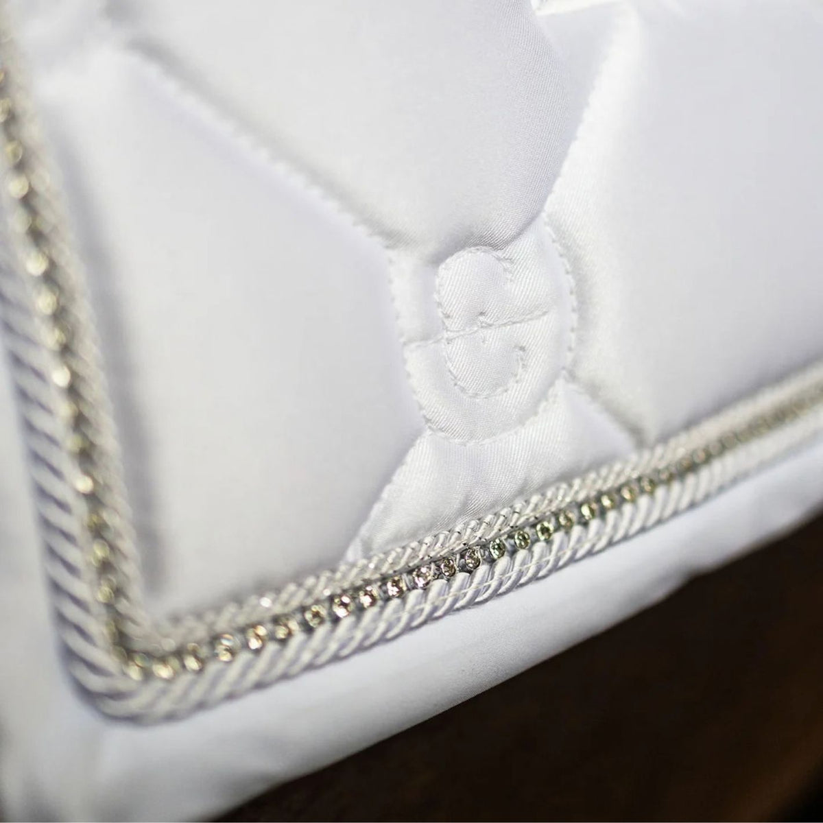 Equestrian Stockholm Dressage Pad - Crystal White
