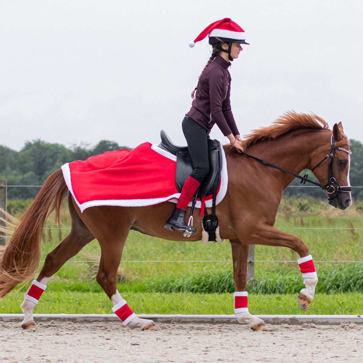 Santa Helmet Cover