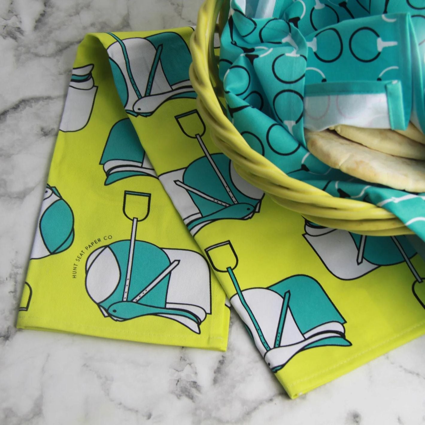 Hunt Seat Paper Co Tea Towel - Jump Saddles