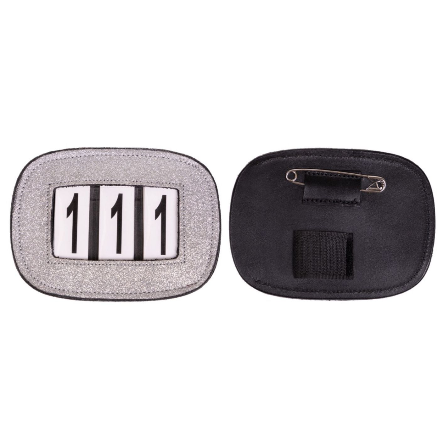 QHP Number Holder Glitter - Silver