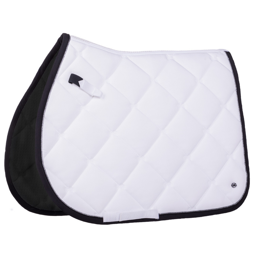 PresTeq Jump Saddle Pad - White/Black