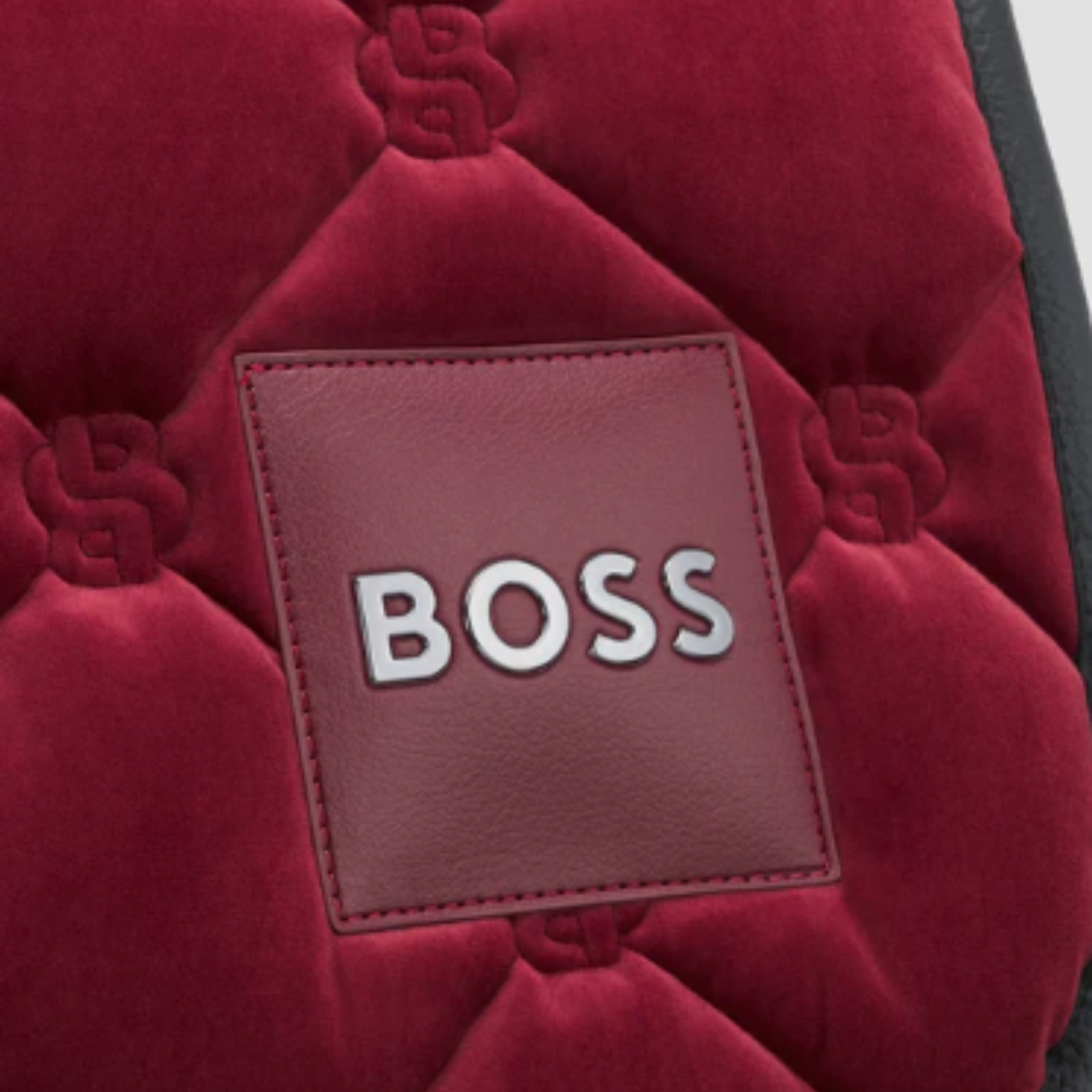 Boss Equestrian Velvet Jump Saddle Pad - Cabernet