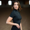 Equestrian Stockholm UV Protection Short Sleeve Top - Black Edition