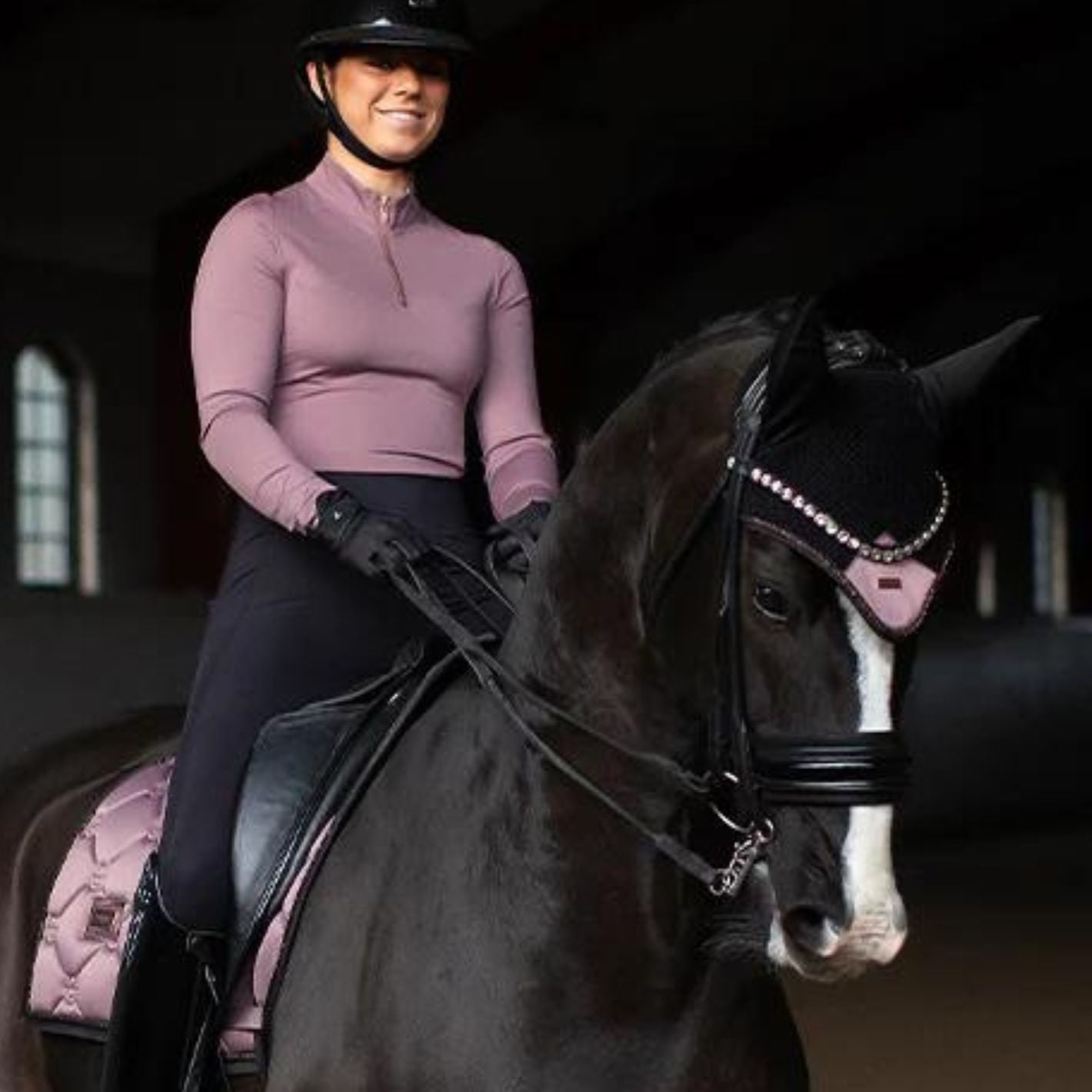 Equestrian Stockholm Ear Bonnet - Anemone